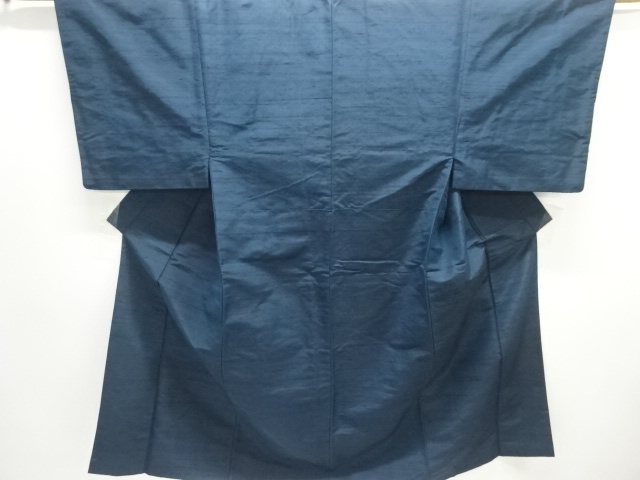 JAPANESE KIMONO / ANTIQUE MENS ENSEMBLE KIMONO / SILK / HIGE TSUMUGI